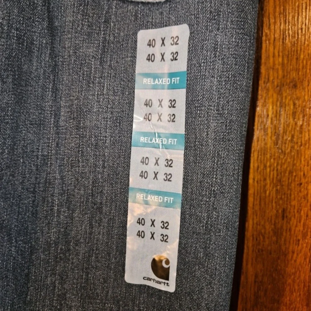 Carhartt Mens 40x32 Relaxed Fit Holter Jean Blue‎ Denim Work Pants BD1483-M NWT